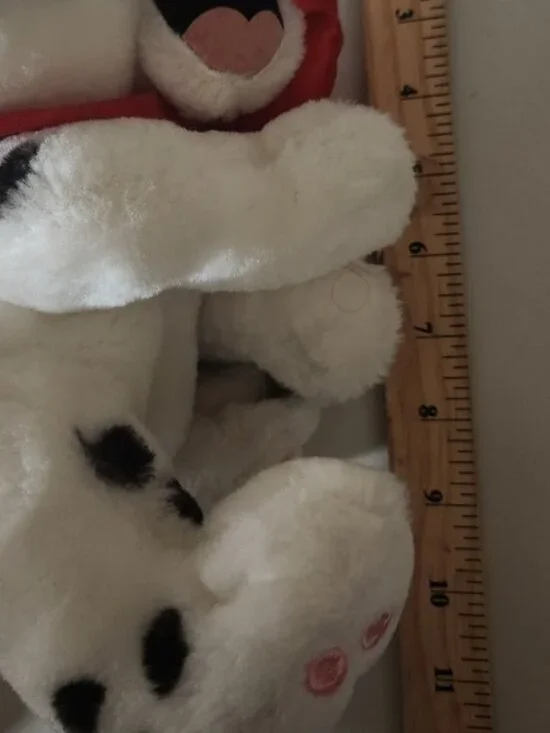 Disney Lucky 1991 Dalmatian Dog Plush Stuffed Animal Christmas Present Eaton Toy - Picture 8 of 9